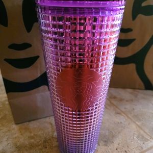 Starbucks purple grid